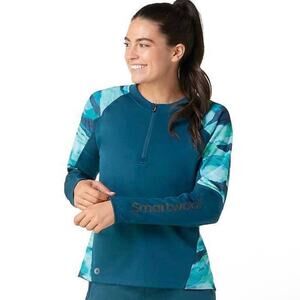 Smartwool Women's Mountain Bike Long Sleeve Jersey Twilight Blue L